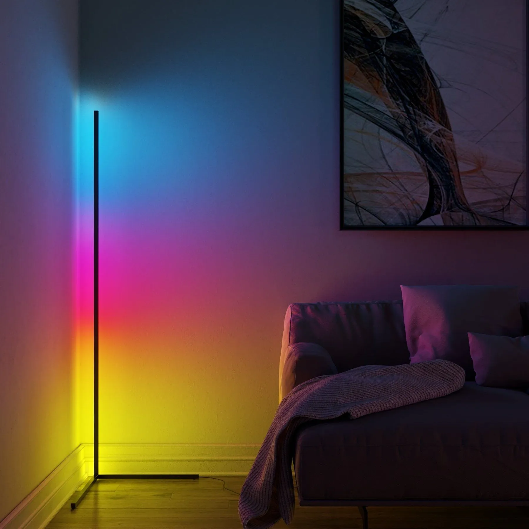 Светодиодные светильники Угловая напольная лампа Corner Light RGB - купить  у официального дилера lightwerk по цене